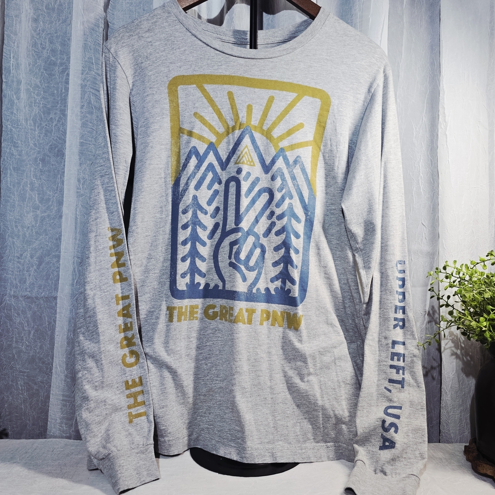 Gray Long Sleeve Tee